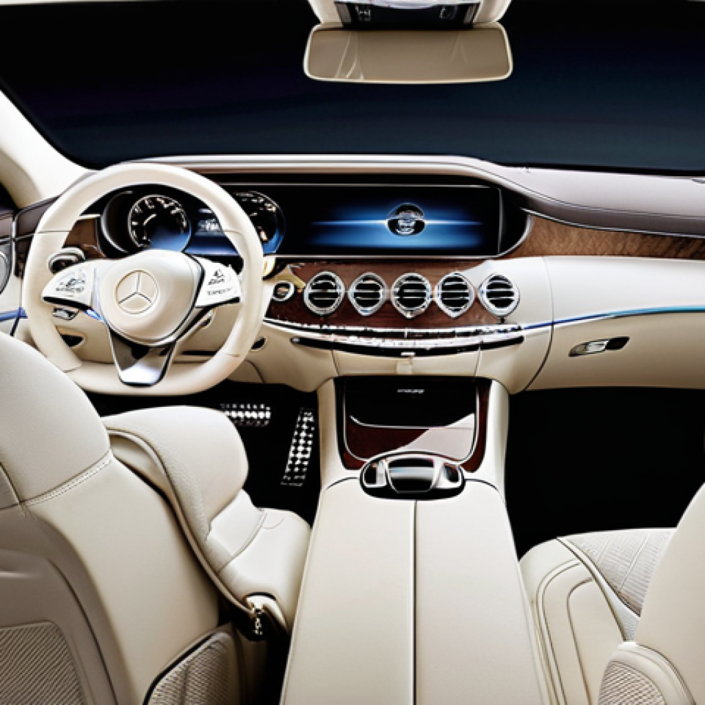 벤츠 S클래스의 최신 안전 기술 - **Prompt 1: "Serene Sanctuary in Motion"**
    A luxurious, modern interior shot of the latest Merce...
