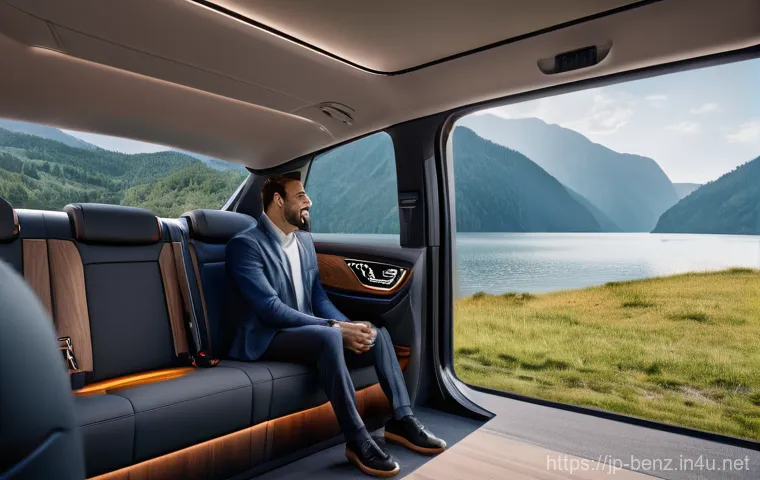 벤츠 EQB와 현대 아이오닉 5 비교 - Image Prompt 1: Mercedes-Benz EQB - Luxurious Family Road Trip**